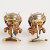 Dolce & Gabbana Gold Tone 925 Sterling Silver Crystal Accessory Cufflinks