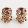Dolce & Gabbana Gold Tone 925 Sterling Silver Crystal Accessory Cufflinks