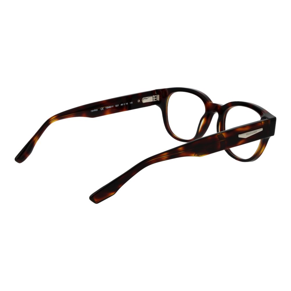Trussardi Brillengestell aus braunem Acetat
