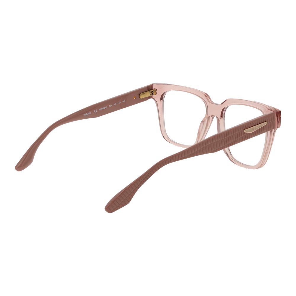 Trussardi Brille aus rosa Acetat (Gestell)