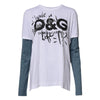 Dolce & Gabbana White Graphic Print Cotton Crew Neck T-shirt