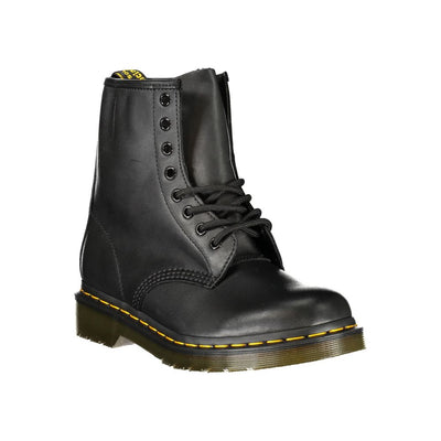 Dr. Martens Black Leather Unisex Ankle Boot