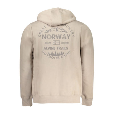 Norway 1963 Beige Cotton Men's Hoodie Sweatshirt