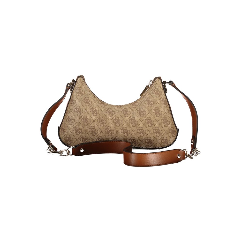 Guess Jeans Beige Polyurethane Women Shoulder Bag