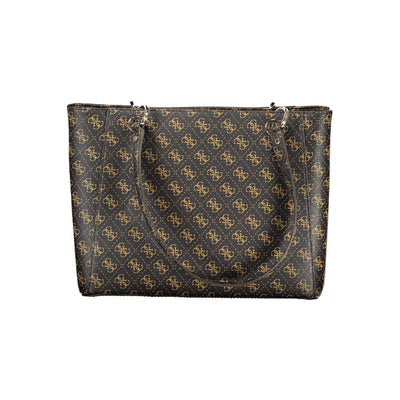 Guess Jeans Marrone Poliuretano Women Handbag