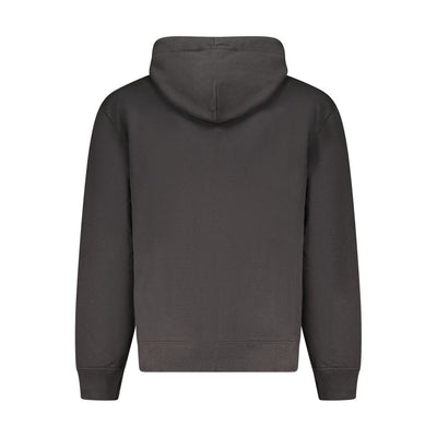 Calvin Klein Black Cotton Men Sweater Hoodie