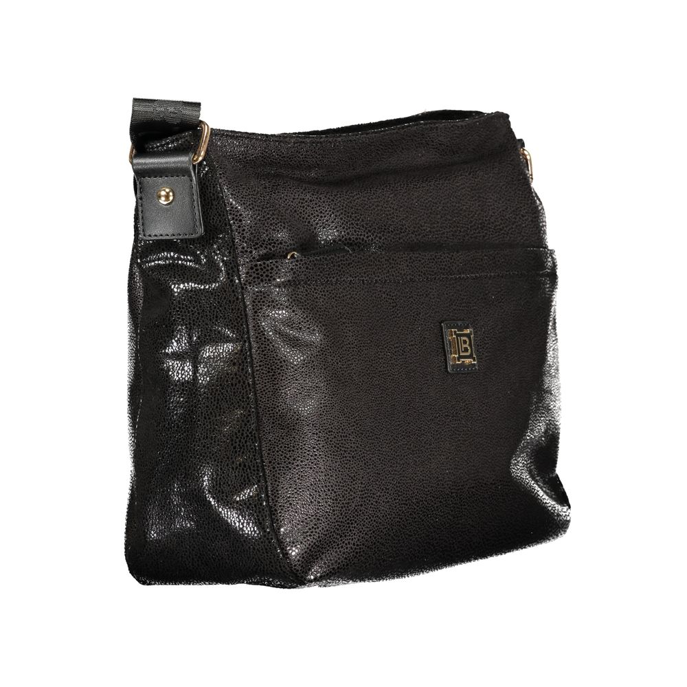 Laura Biagiotti Schwarze Polyester-Handtasche
