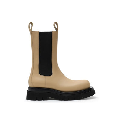 Bottega Veneta beige Chelsea Boots aus Leder