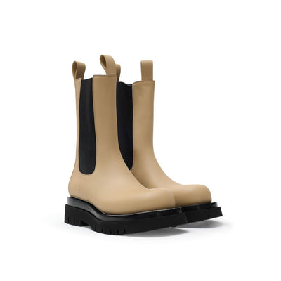 Bottega Veneta beige Chelsea Boots aus Leder
