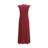 SA SU PHI Bordeaux Cashmere Casual Dress