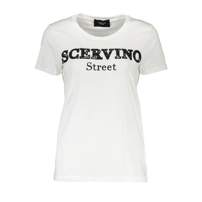 Scervino Street White Cotton Women T-Shirt