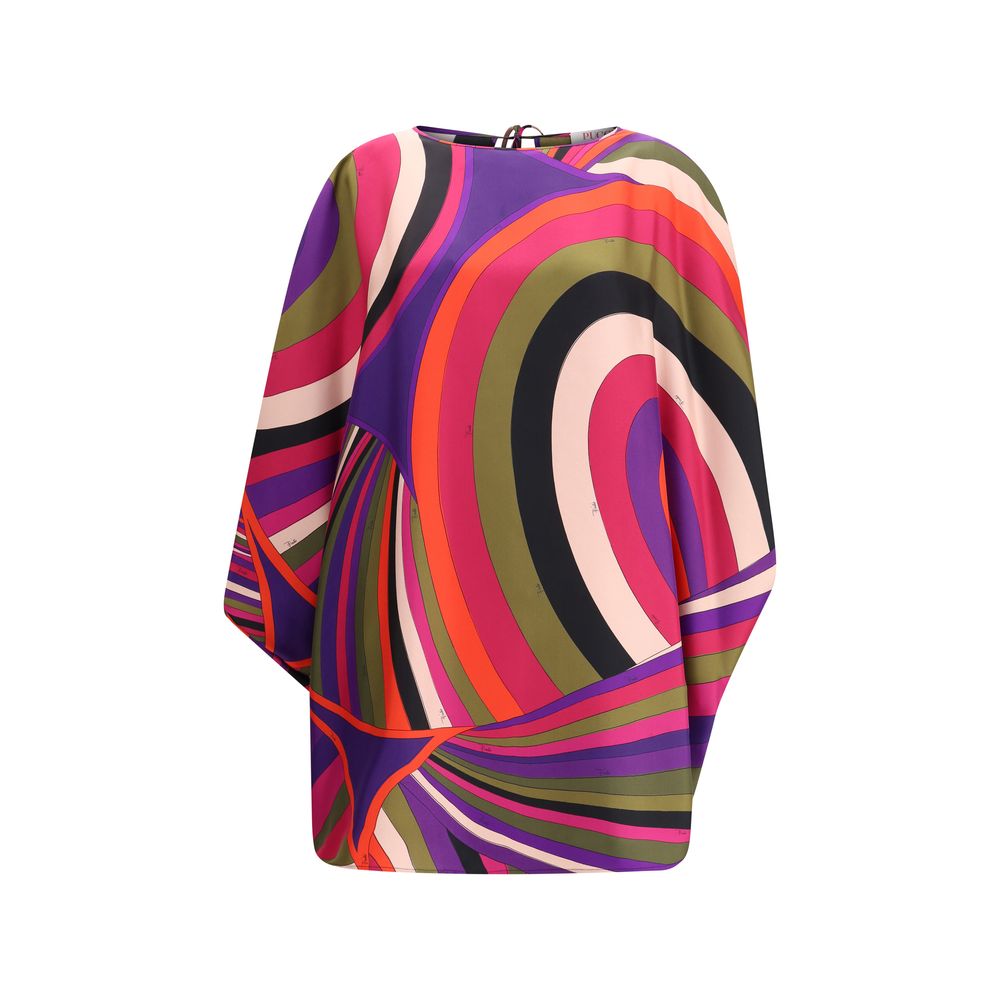 Emilio Pucci Multicolor Silk Casual Dress