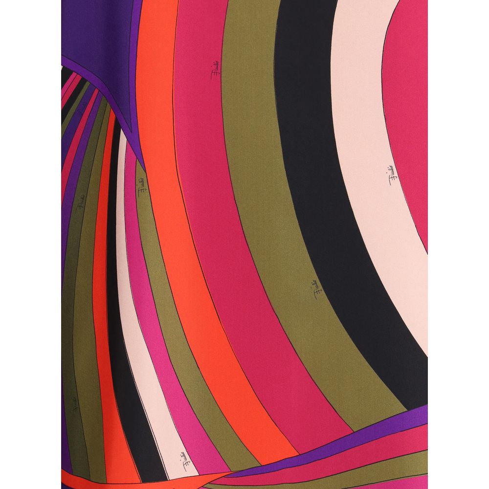 Emilio Pucci Multicolor Silk Casual Dress