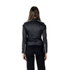 Blauer Black Polyamide Biker Jacket