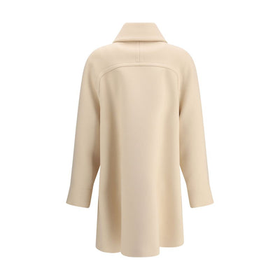 Valentino Creme Fleece Wollmantel