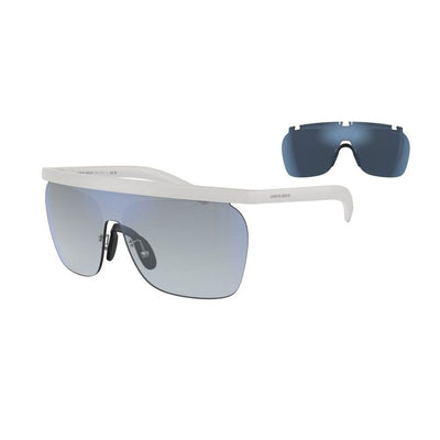 Giorgio Armani White Acetate Sunglasses