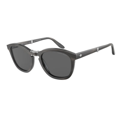 Giorgio Armani Gray Acetate Sunglasses