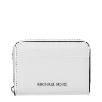 Michael Kors White Leather Cardholder
