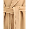 Max Mara Beige Fleece Wool Coat