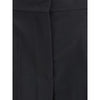 Max Mara Black Fleece Wool Casual Pants