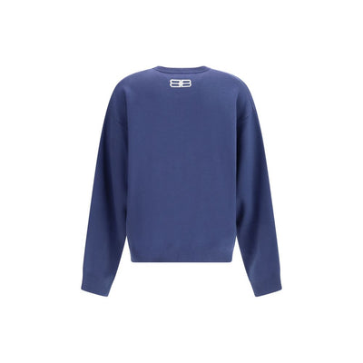 Balenciaga blaues Woll-Sweatshirt
