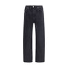 Agolde Black Cotton Straight-Leg Jeans