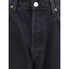 Agolde Black Cotton Straight-Leg Jeans