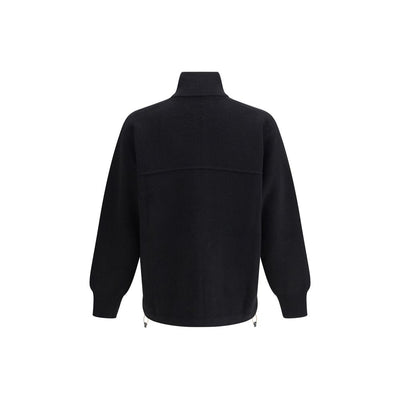 GR10K Schwarzer Wollmantel