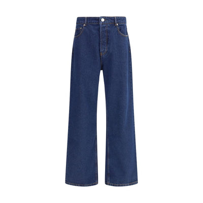 Ami Paris Jeans aus blauer Baumwolle mit geradem Bein