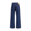 Ami Paris Blue Cotton Straight-Leg Jeans