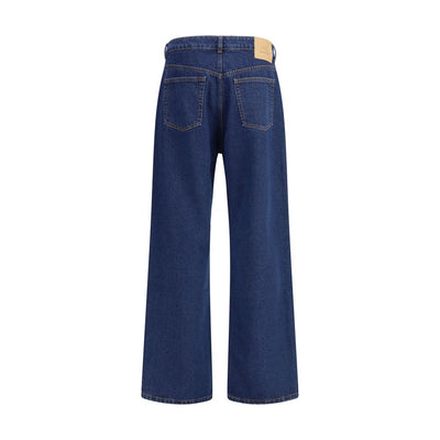 Ami Paris Jeans aus blauer Baumwolle mit geradem Bein