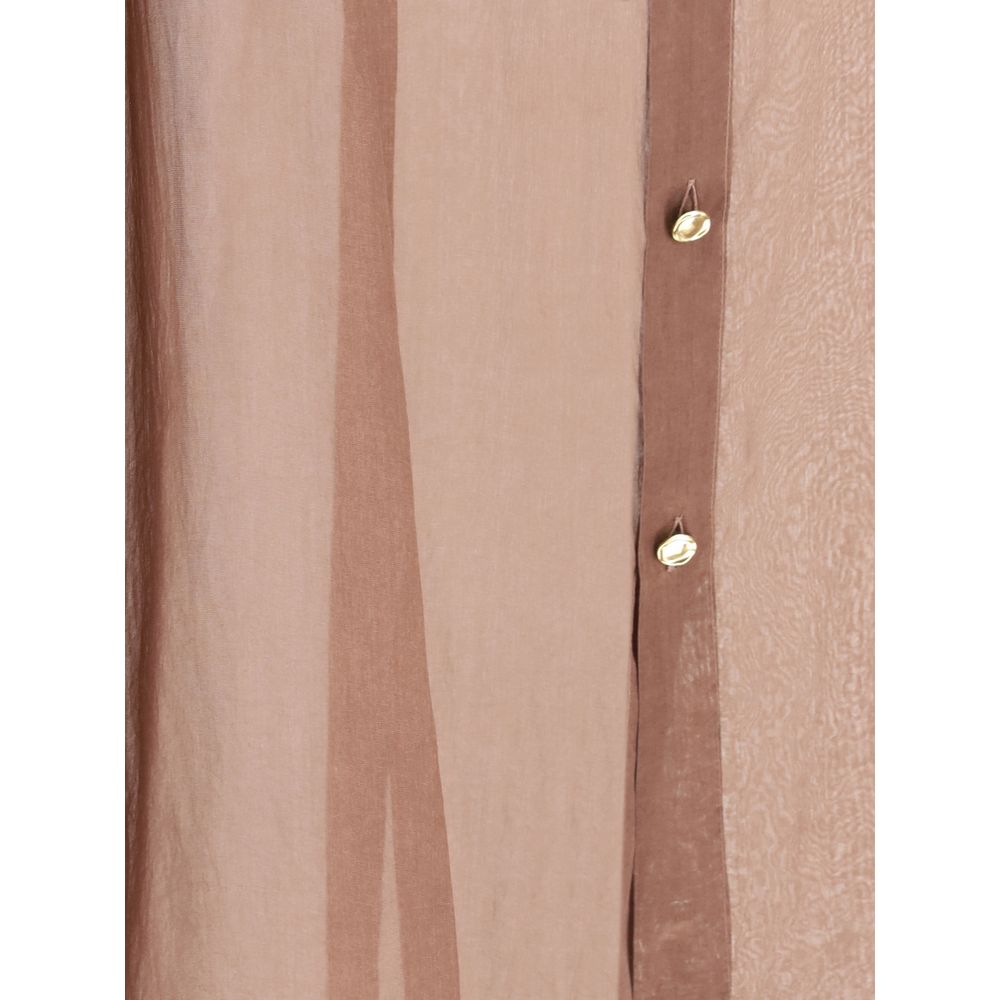 Darkpark Bordeaux Seidenbluse