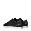 Jimmy Choo Black Leather Low Top Sneakers