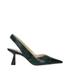 Jimmy Choo Green Leather High Heel Pumps