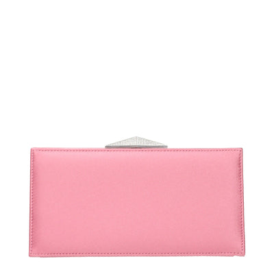 Jimmy Choo Pink Satin Clutch Bag