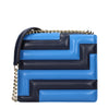 Jimmy Choo Blue Leather Shoulder Bag