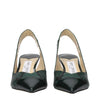 Jimmy Choo Green Leather High Heel Pumps
