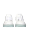 Jimmy Choo White Leather Low Top Sneakers