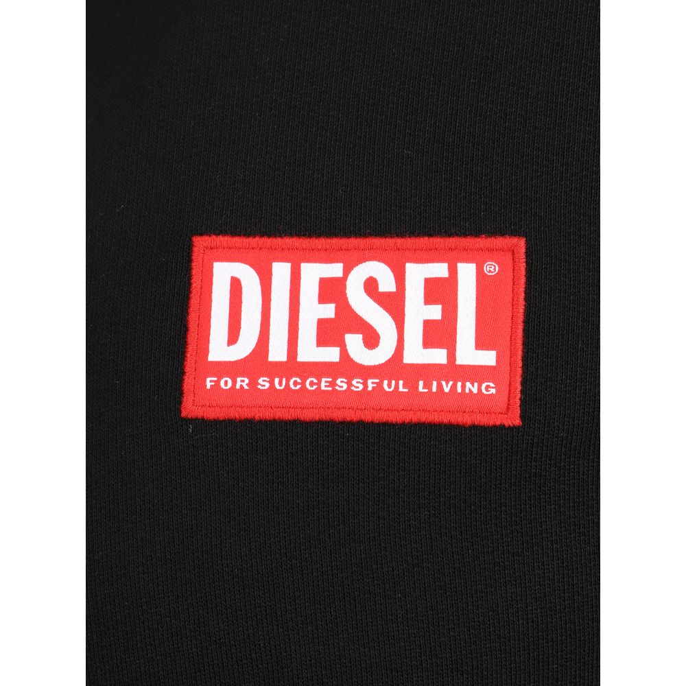 Diesel Schwarzes Baumwoll-Sweatshirt