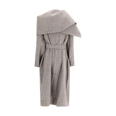 Ferragamo Brown Fleece Wool Coat