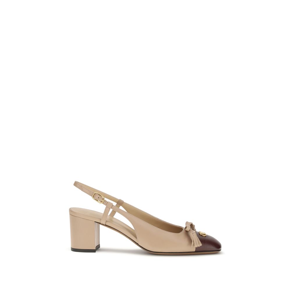 Valentino Garavani Plateau-Pumps aus mehrfarbigem Ziegenleder