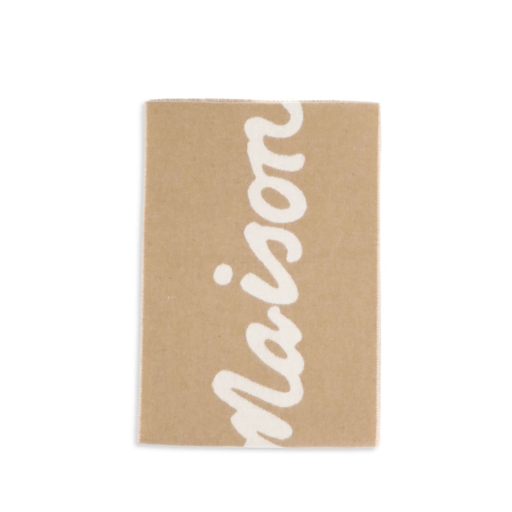 Maison Kitsuné Beige Wollschal