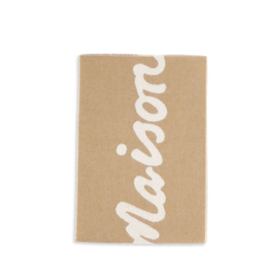 Maison Kitsuné Beige Wollschal