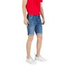 Replay blaue Baumwoll-Bermudashorts