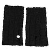 Dolce & Gabbana Black Virgin Wool Knitted Fingerless Men Gloves