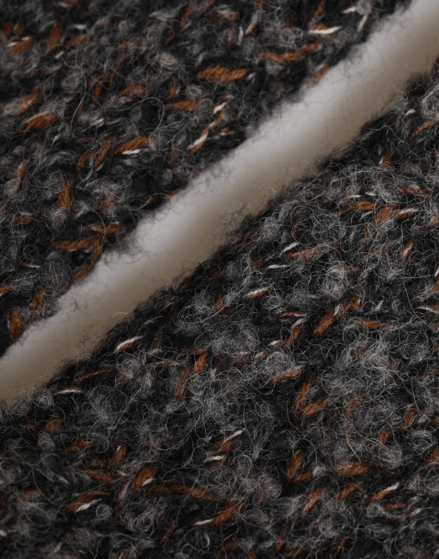 Dolce &amp; Gabbana graue, fingerlose Strickhandschuhe aus Schurwolle für Herren