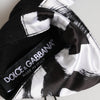 Dolce &amp; Gabbana Schwarzes und weißes DG-Logo-Seidenarmband (1 Paar)