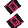 Dolce & Gabbana Black Pink DG Logo Cashmere 1 Pair Wristband