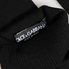 Dolce & Gabbana Black Virgin Wool Knitted Fingerless Men Gloves