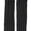 Dolce &amp; Gabbana Schwarze fingerlose Strickhandschuhe aus Schurwolle